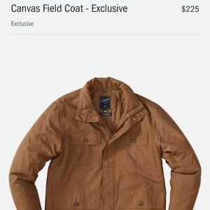 Grayers Canvas Field Coat Exclusive, size small